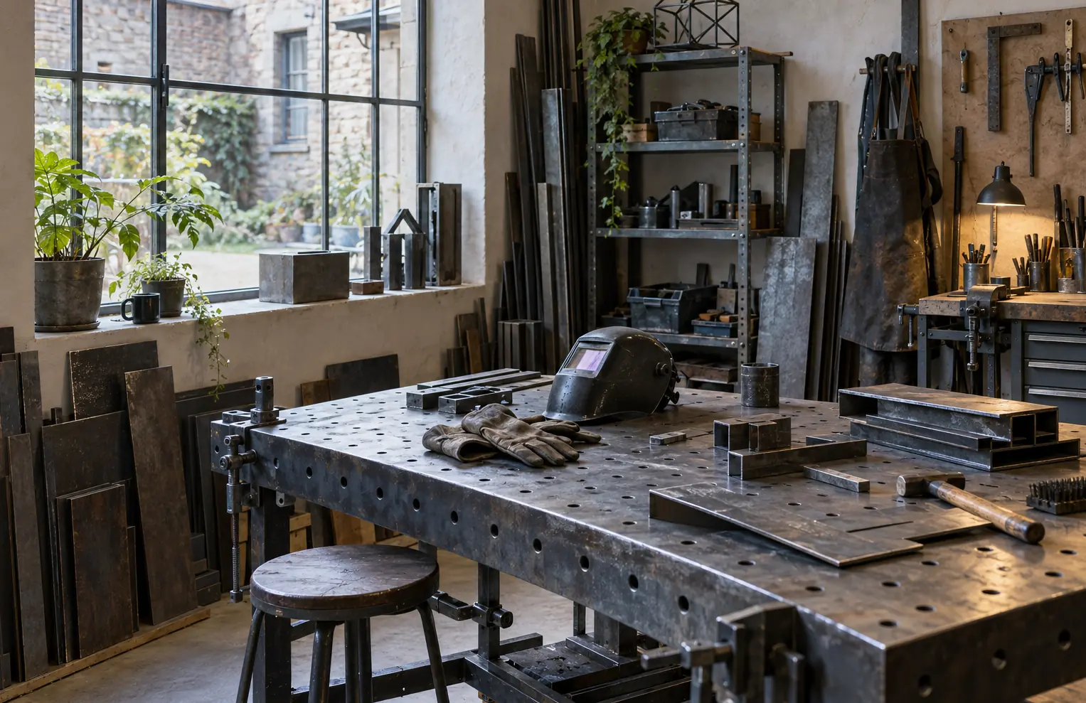 Illustration of fabrication businesses and their working space